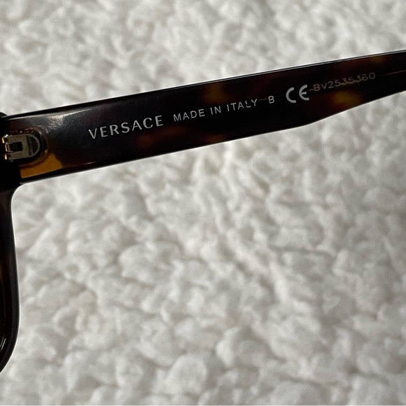 Versace VE 4179 Sunglasses Dark Havana Crystal Brown Color 108/51 Authentic - Picture 7 of 13